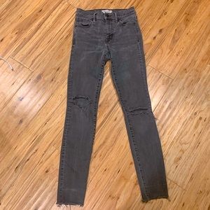 Madewell distressed high rise skinny 25